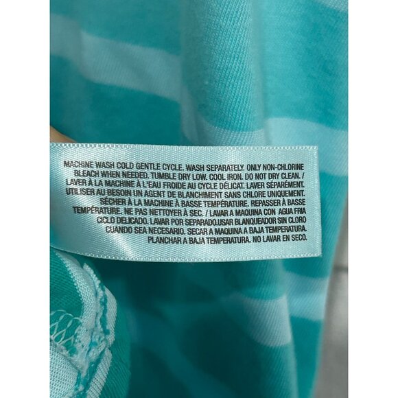 Old Navy Womens Striped Tank Top Sleeveless Green Aqua Gradient Sz Small - Picture 7 of 9